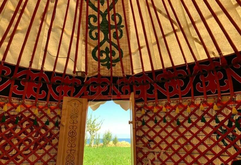 تختخواب در اتاق مشترک, Guest House And Yurt Camp Aktan