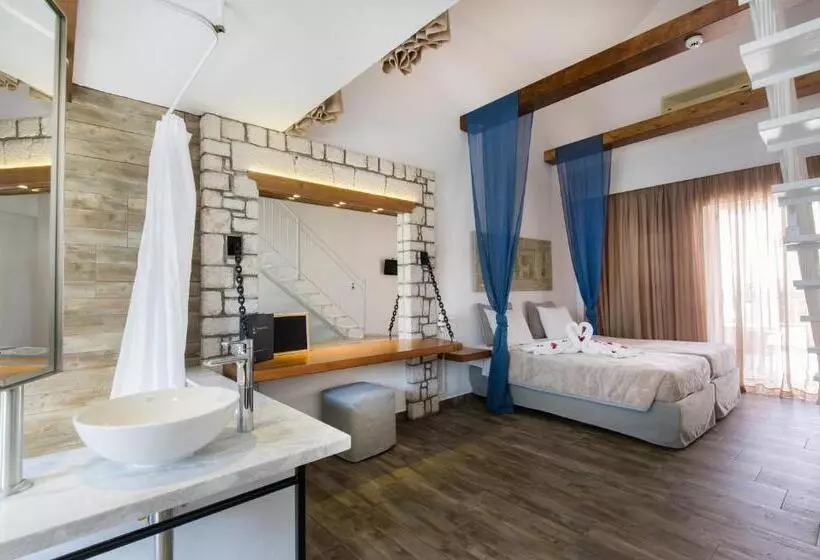 デラックスの４人部屋, Lindos View