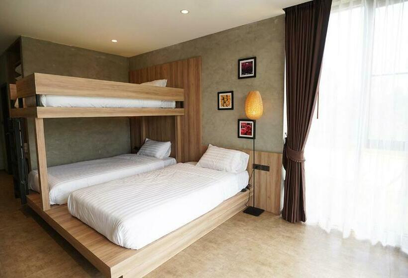 Трехместный Номер Стандарт Вид на Сад, Hug Jang Loei Garden & Resort