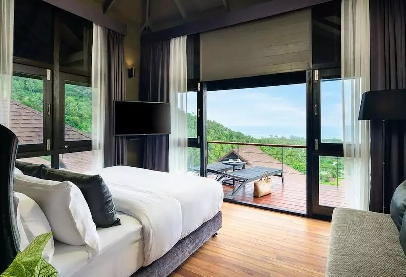 オーシャンビューの１ベッドルームビラ, The Tarna Resort, Koh Tao