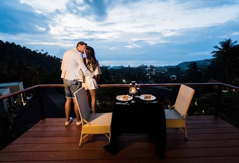 オーシャンビューの１ベッドルームビラ, The Tarna Resort, Koh Tao