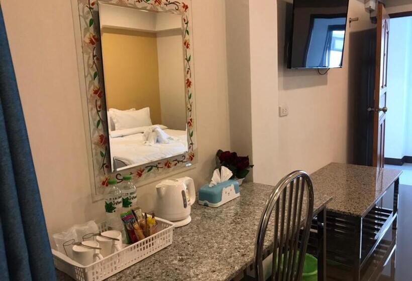 Апартаменты 1 Спальня с Балконом, Dd Residence Sai5 Salaya ห้องพัก ดีดี สาย5 ศาลายา