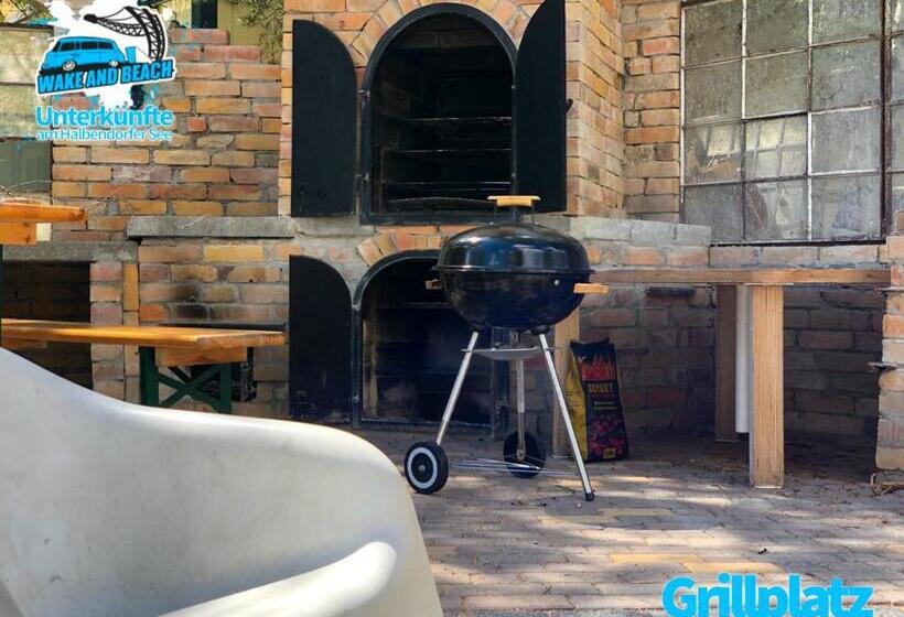 בקתת חדר, Unterkünfte Bei Wake And Beach Am Halbendorfer See