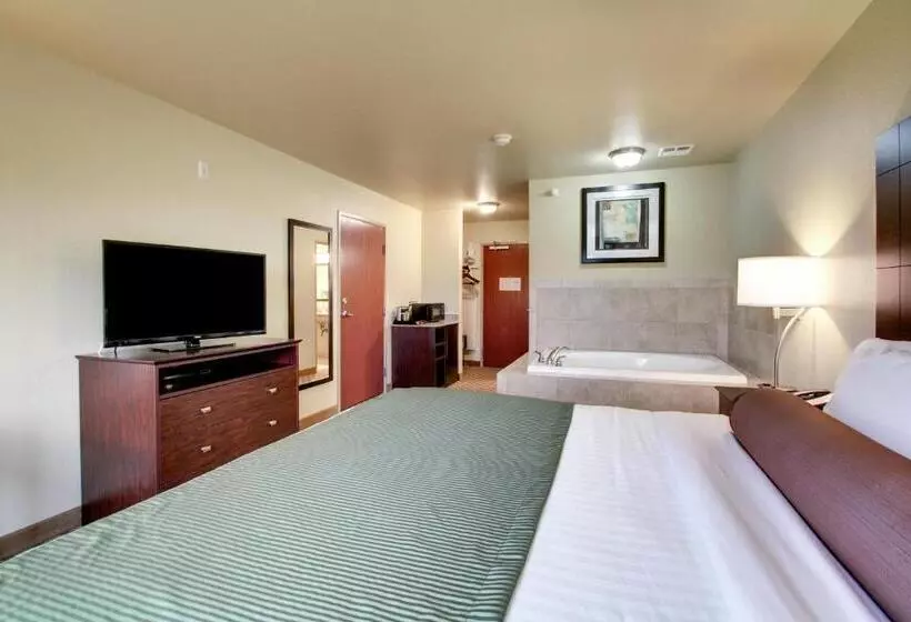 キングサイズベッドのスタンダードルーム, Cobblestone Inn & Suites   Schuyler
