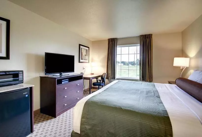 キングサイズベッドのスタンダードルーム, Cobblestone Inn & Suites   Schuyler