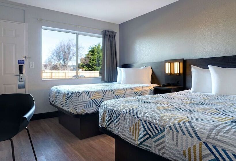 غرفه قياسيه سريرين مزدوجين, Motel 6arcata, Ca Cal Poly Humboldt