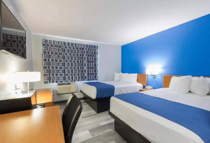 ２ダブルベッドのスタンダードルーム, Americas Best Value Inn East Peoria