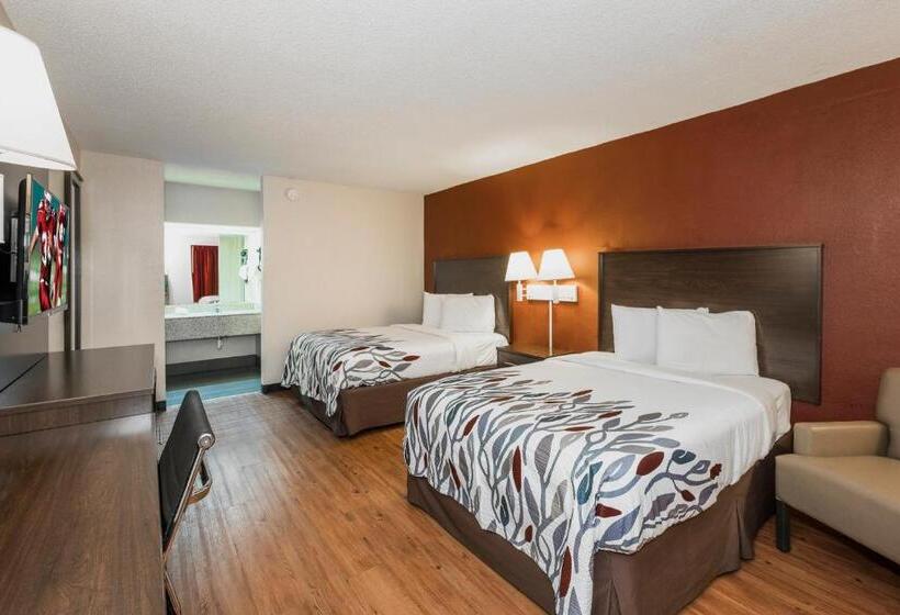 스탠다드 룸 더블 침대 2개, Red Roof Inn Walterboro