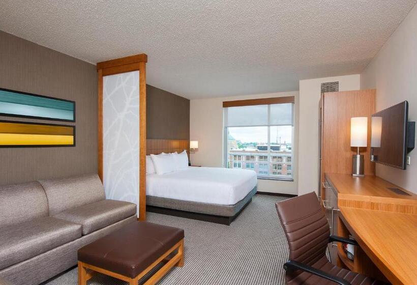 带大床的标准间, Hyatt Place Champaign/urbana