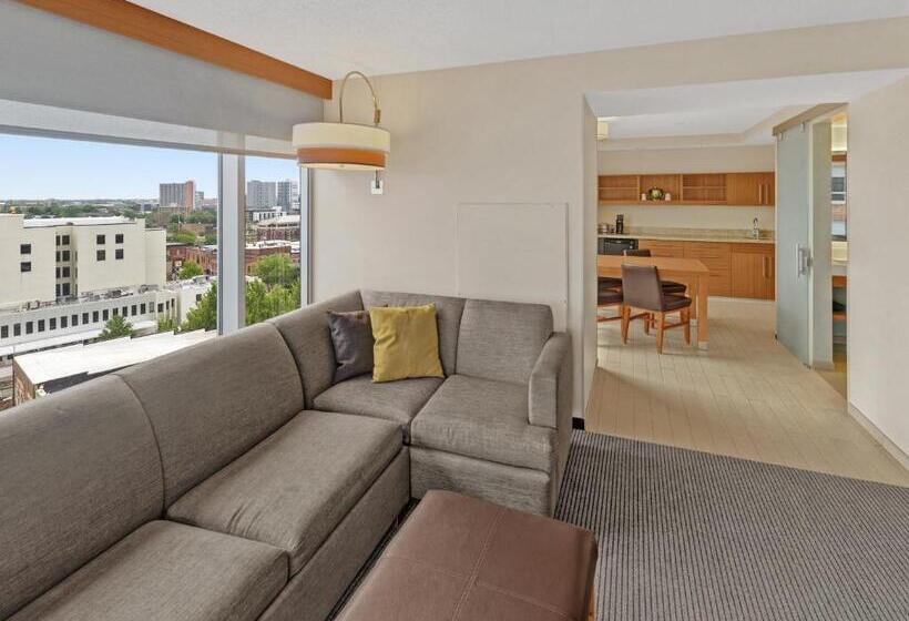 带大床的套房, Hyatt Place Champaign/urbana