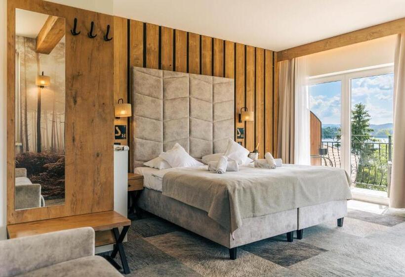 غرفة قياسية سرير كينج, Sztygarka Hetmańska Resort Solina