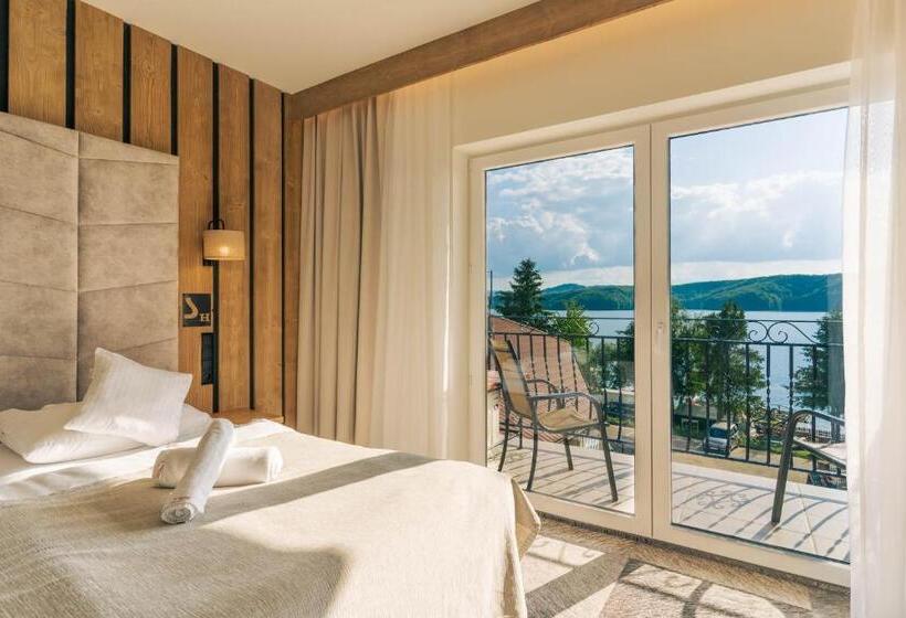غرفة قياسية مطلّة علي البحيرة, Sztygarka Hetmańska Resort Solina