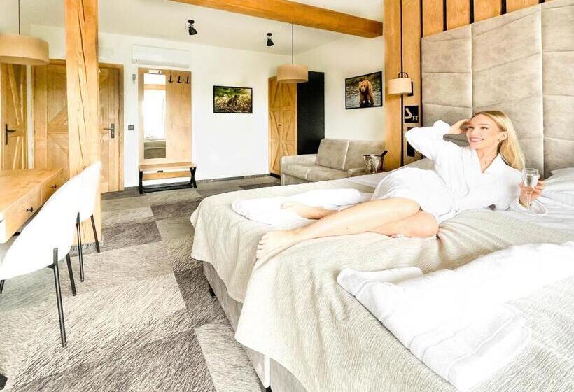 غرفة قياسية مطلّة علي البحيرة, Sztygarka Hetmańska Resort Solina