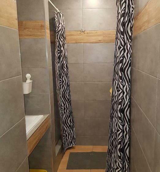 חדר סטנדרטי לארבעה עם חדר אמבטיה משותף, Noclegi Silesia Aster