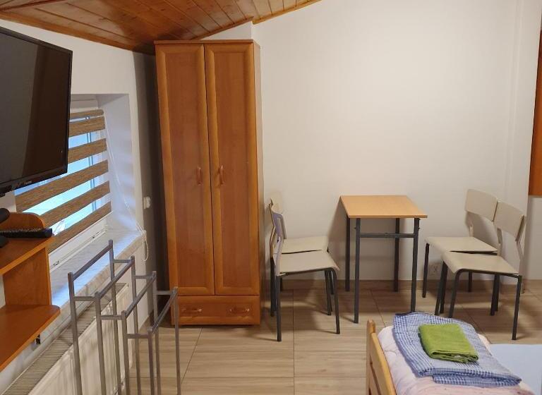 חדר סטנדרטי לארבעה עם חדר אמבטיה משותף, Noclegi Silesia Aster