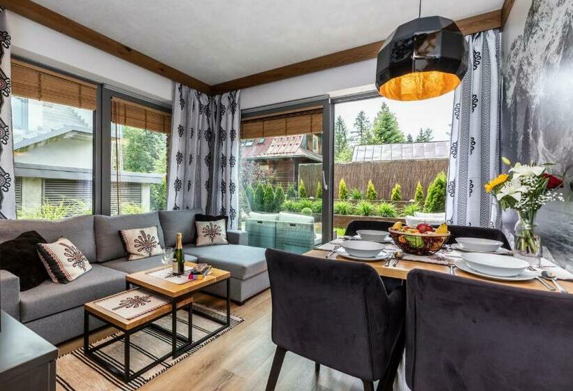 Королевские апартаменты с 1 спальней, Aparthotel Royal Resort Spa Zakopane