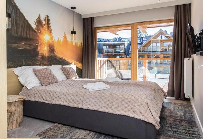 Апартаменты 2 Спальни, Aparthotel Royal Resort Spa Zakopane