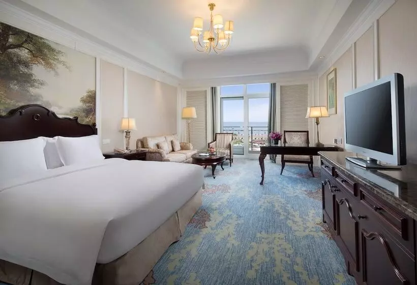 海の見えるダブルベッドスタンダードルーム, Crowne Plaza Qingdao Ocean Spring Resort By Ihg