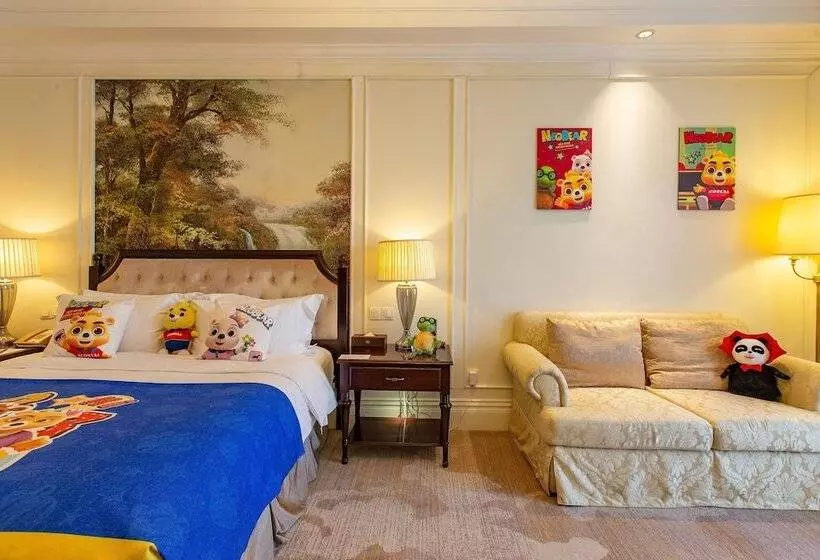 海の見えるダブルベッドスタンダードルーム, Crowne Plaza Qingdao Ocean Spring Resort By Ihg