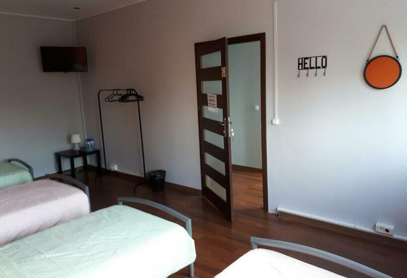 غرفة قياسية رباعية حمام مشترك, Hello Gdynia Hostel
