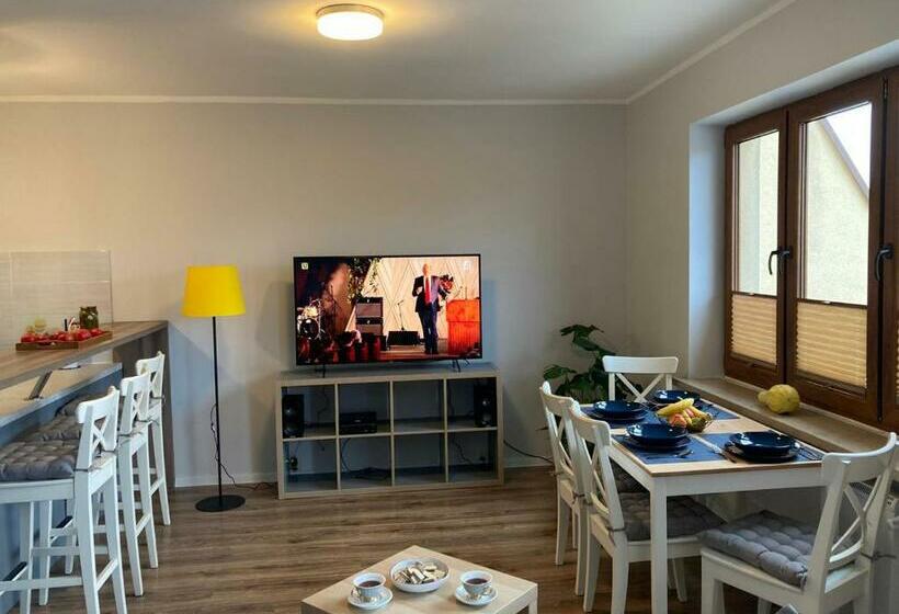 סטודיו סטנדרט עם מרפסת, Dom Na Folwarku Pokoje I Apartamenty, Bezpłatny Zamykany Parking Na Terenie Posesji