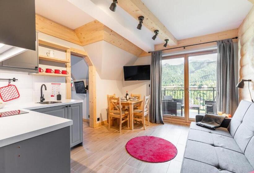 آپارتمان 1 خوابه با بالکن, Apartamenty Zobacz Giewont Zakopane