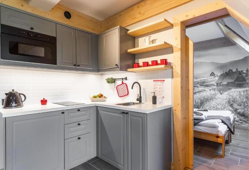 آپارتمان 1 خوابه با بالکن, Apartamenty Zobacz Giewont Zakopane