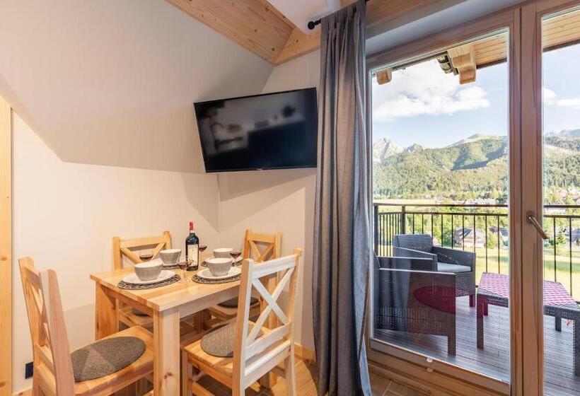 آپارتمان 1 خوابه با بالکن, Apartamenty Zobacz Giewont Zakopane