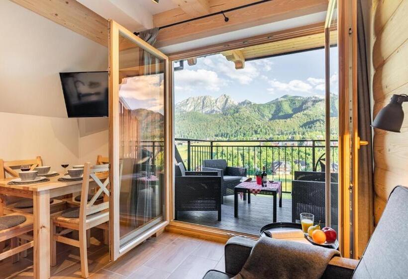 آپارتمان 1 خوابه با بالکن, Apartamenty Zobacz Giewont Zakopane