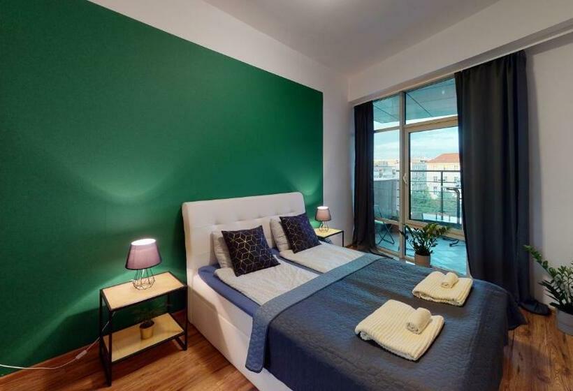 １ベッドルームのデラックスアパートメント, Szewska 72 Market Square Tectumapartments