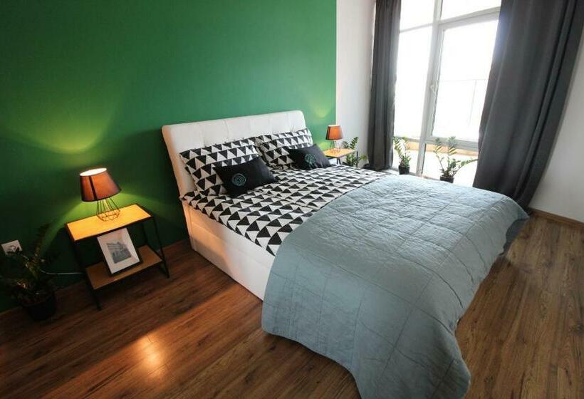 １ベッドルームのデラックスアパートメント, Szewska 72 Market Square Tectumapartments