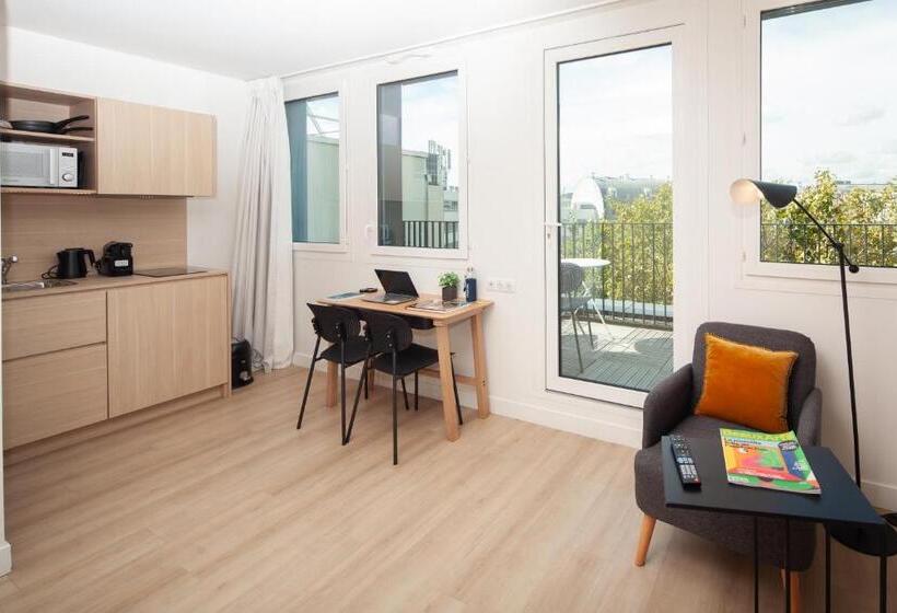شقة غرفة نوم واحدة مزودة بشُرفة, Finestate Coliving Mairie D Issy