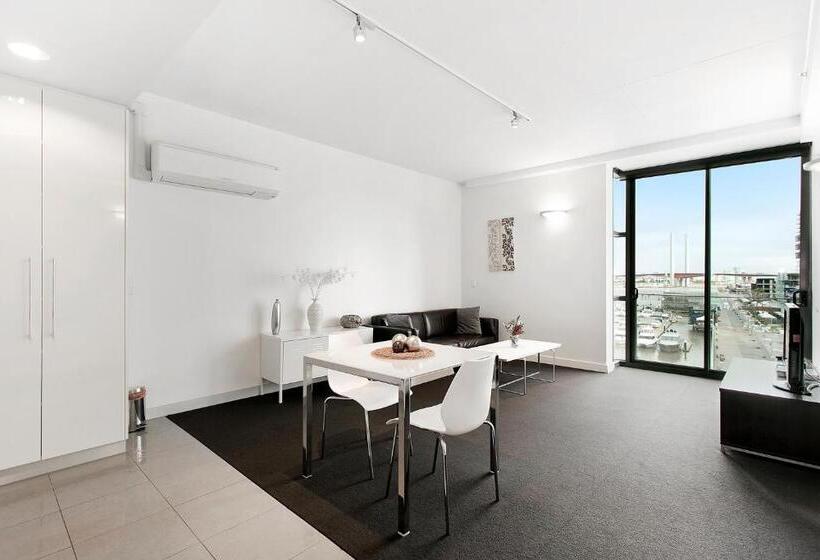 דירה בת חדר שינה 1 עם נוף, Docklands Private Collection   City Harbour Apartments