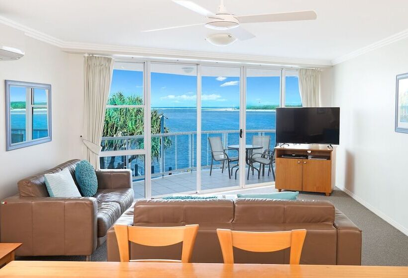 Апартаменты Deluxe 2 Спальни Вид на Море, Watermark Resort Caloundra