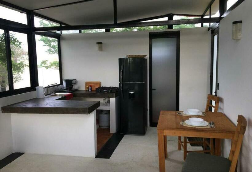 침실 1개 주택, Bungalow Doble Con Vista Parcial Al Mar, Cocina Completa