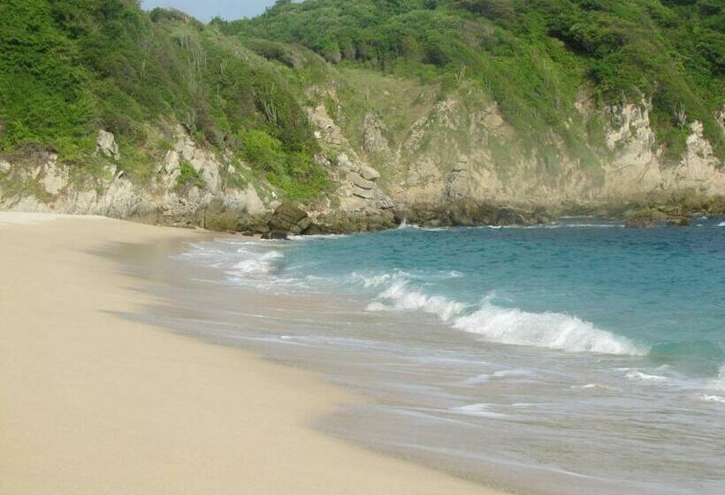 침실 1개 주택, Bungalow Doble Con Vista Parcial Al Mar, Cocina Completa