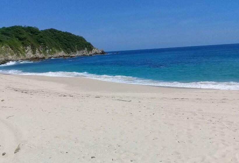 침실 1개 주택, Bungalow Doble Con Vista Parcial Al Mar, Cocina Completa