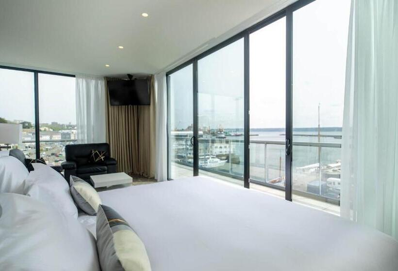 전망 주니어 스위트, Le Barracuda & Spa, Centre Port, Pieds Dans L Eau, Vue Mer