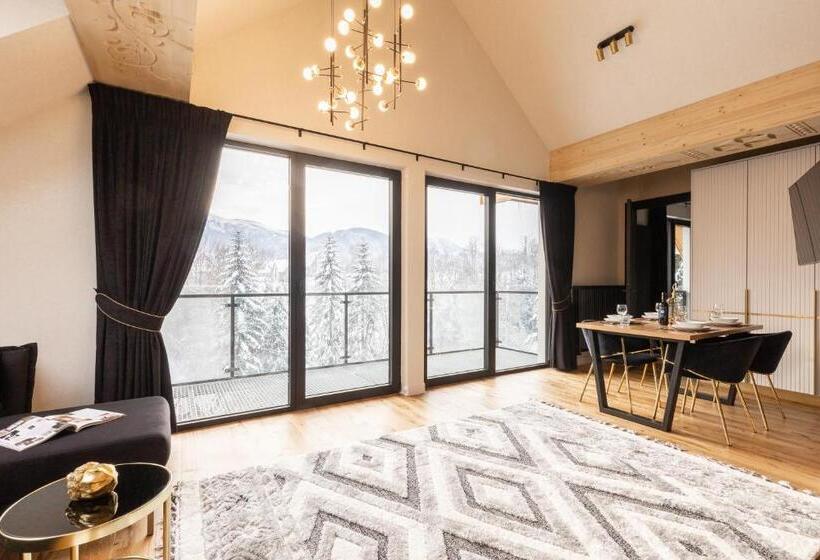آپارتمان لوکس 1 خوابه, Tatry Residence Spa   950 Km Stacja Narciarska Szymoszkowa