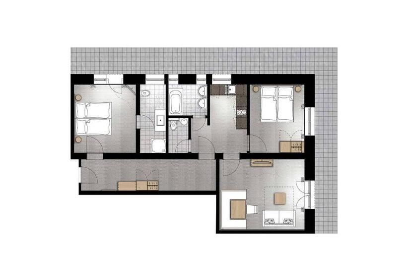 דירת נוחות 2 חדרים, Gurglhof Apartmenthaus