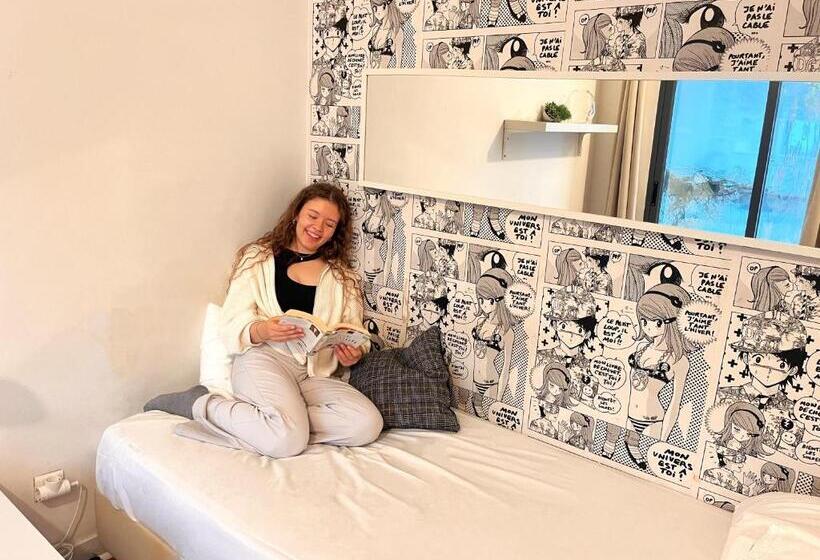 اتاق استاندارد یک تخته با سرویس بهداشتی مشترک, Lisbon Destination Hostel