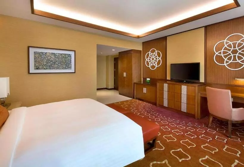 キングサイズベッド、シティビューデラックスルーム, Jabal Omar Marriott Hotel Makkah