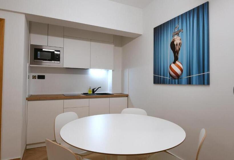 침실 1개 바다 전망 아파트, Aparthotel Milenij