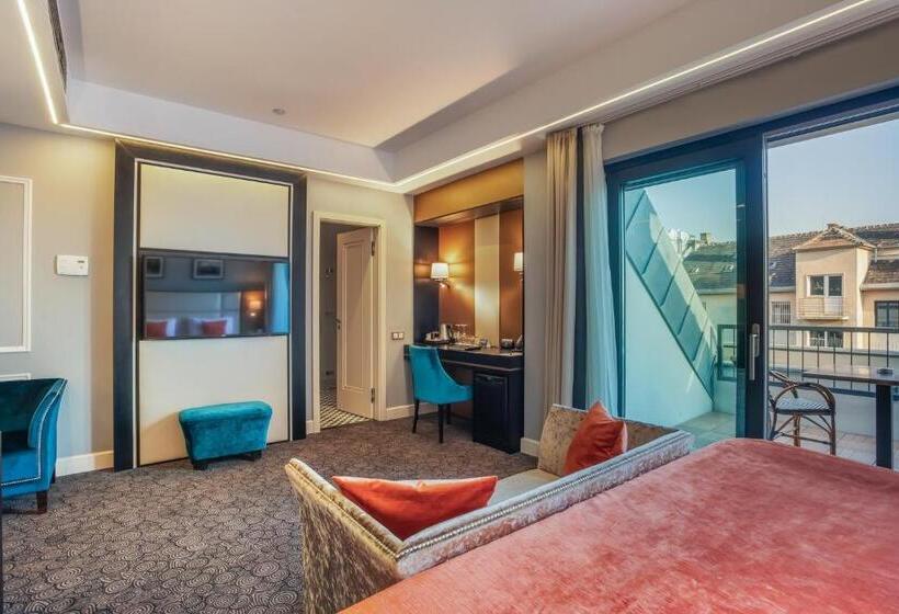 غرفة ديلوكس مزودة بشرفة, Eurostars Danube Budapest