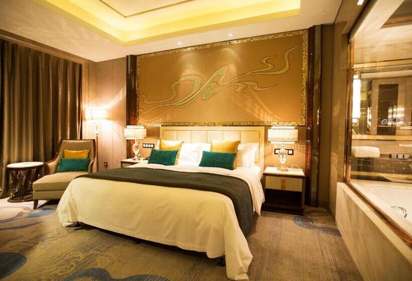 חדר דחוקס עם מיטת קינג, Wanda Vista Lanzhou