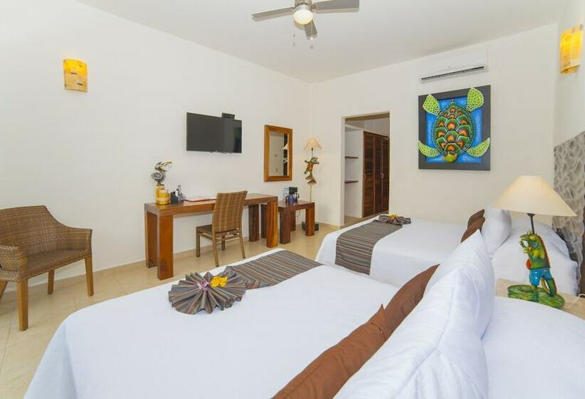 스탠다드 룸 더블 침대 2개, Quinta Bella Huatulco