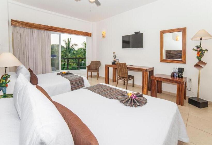サイドオーシャンビューバルコニー付スタンダードルーム, Quinta Bella Huatulco