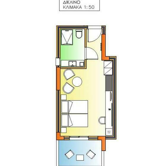 חדר סטנדרט עם מרפסת, Lagaria