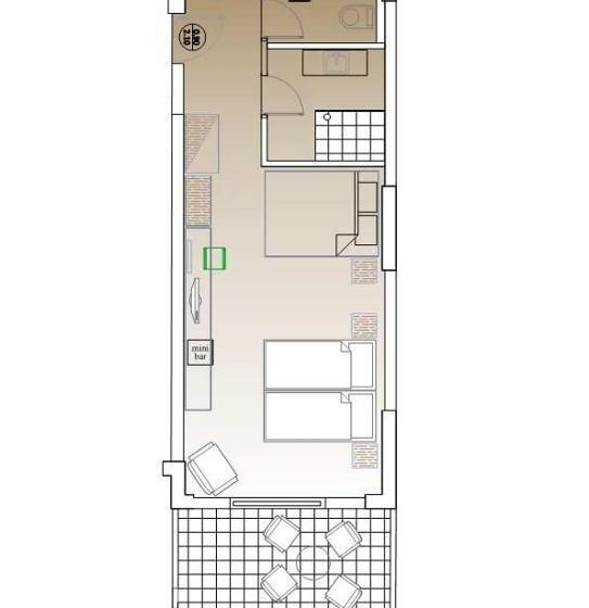 חדר לארבעה סטנדרטי עם מרפסת, Lagaria