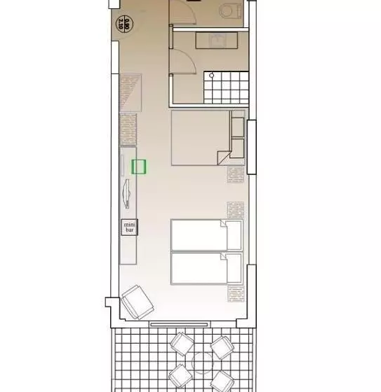 バルコニー付スタンダード４ベッドルーム, Lagaria